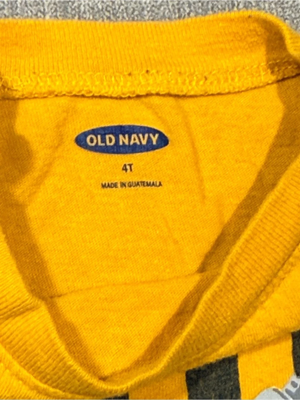 Old Navy Boys Navy & White Striped Long Sleeve Tee